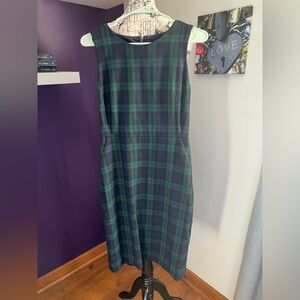7 for $30 J. Crew Sleeveless Plaid Dress